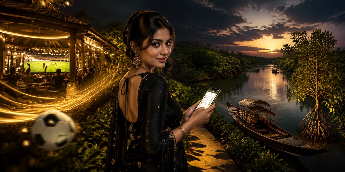 কক্সবাজারে মোবাইল দিয়ে ডিপোজিট করছেন এক খেলোয়াড়